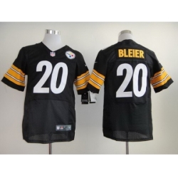 Nike Pittsburgh Steelers 20 Rocky Bleier Black Elite NFL Jersey
