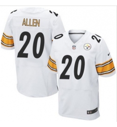 Nike Pittsburgh Steelers #20 Will Allen White Men 27s Stitched NFL Elite Jersey