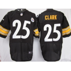 Nike Pittsburgh Steelers 25 Ryan Clark Black Elite Nike NFL Jersey