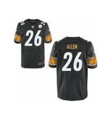 Nike Pittsburgh Steelers 26 Will Allen Elite Black NFL Jersey