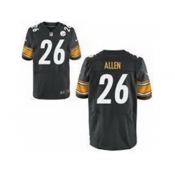Nike Pittsburgh Steelers 26 Will Allen Elite Black NFL Jersey