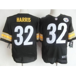 Nike Pittsburgh Steelers 32 Franco Harris Black Elite NFL Jersey