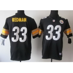 Nike Pittsburgh Steelers 33 Isaac Redman Black Game NFL Jersey