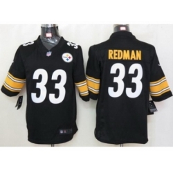 Nike Pittsburgh Steelers 33 Isaac Redman black Limited NFL Jersey