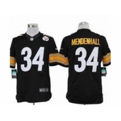 Nike Pittsburgh Steelers 34 Rashard Mendenhall Black Limited NFL Jersey
