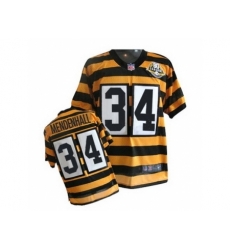 Nike Pittsburgh Steelers 34 Rashard Mendenhall Yellow Elite 80TH Anniversary Throwback NFL Jersey