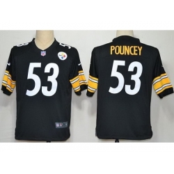 Nike Pittsburgh Steelers 53 Maurkice Pouncey Black Game NFL Jersey
