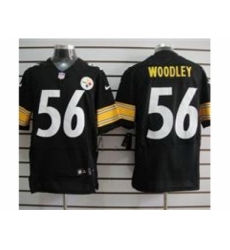 Nike Pittsburgh Steelers 56 Lamarr Woodley Black Elite NFL Jersey