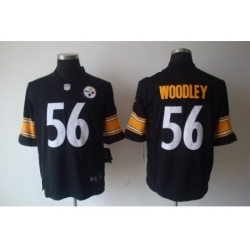 Nike Pittsburgh Steelers 56 Lamarr Woodley Black Limited NFL Jersey