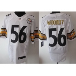 Nike Pittsburgh Steelers 56 Lamarr Woodley White Elite NFL Jersey