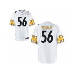 Nike Pittsburgh Steelers 56 Lamarr Woodley White Game NFL Jersey