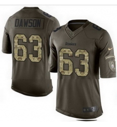 Nike Pittsburgh Steelers #63 Dermontti Dawson Green Mens Stitched NFL Limited Salute to Service Jersey