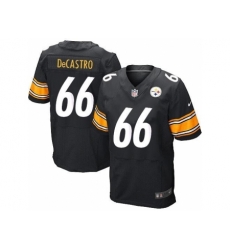 Nike Pittsburgh Steelers 66 David DeCastro Black Elite NFL Jersey