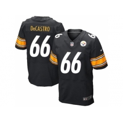 Nike Pittsburgh Steelers 66 David DeCastro Black Elite NFL Jersey