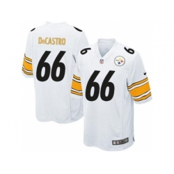 Nike Pittsburgh Steelers 66 David DeCastro White Elite NFL Jersey