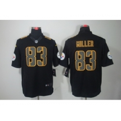 Nike Pittsburgh Steelers 83 Heath Miller Black Limited Impact NFL Jersey