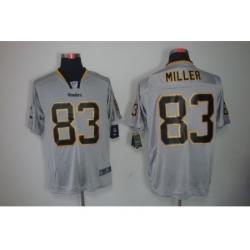 Nike Pittsburgh Steelers 83 Heath Miller Grey Elite Lights Out NFL Jersey