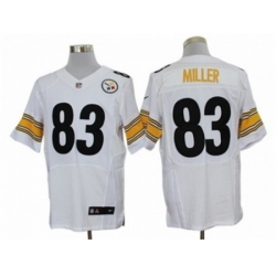 Nike Pittsburgh Steelers 83 Heath Miller White Elite NFL Jersey