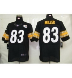 Nike Pittsburgh Steelers 83 Heath Miller black Elite NFL Jersey
