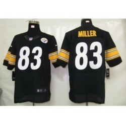 Nike Pittsburgh Steelers 83 Heath Miller black Elite NFL Jersey