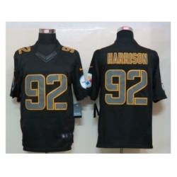 Nike Pittsburgh Steelers 92 James Harrison Black Limited Impact NFL Jersey