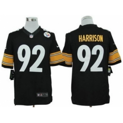 Nike Pittsburgh Steelers 92 James Harrison Black Limited NFL Jersey