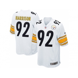 Nike Pittsburgh Steelers 92 James Harrison White Game NFL Jersey