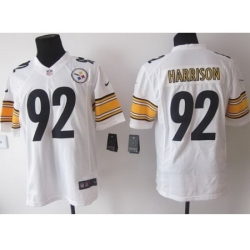 Nike Pittsburgh Steelers 92 James Harrison White Limited NFL Jersey