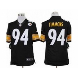 Nike Pittsburgh Steelers 94 Lawrence Timmons Black Limited NFL Jersey