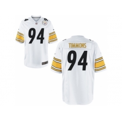 Nike Pittsburgh Steelers 94 Lawrence Timmons White Game NFL Jersey