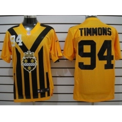 Nike Pittsburgh Steelers 94 Lawrence Timmons Yellow Elite 1933s Throwback NFL Jersey