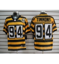 Nike Pittsburgh Steelers 94 Lawrence Timmons yellow black Elite 80TH M&N NFL Jersey