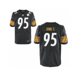 Nike Pittsburgh Steelers 95 Jarvis Jones Black Elite NFL Jersey