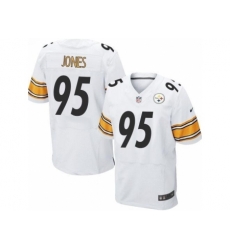 Nike Pittsburgh Steelers 95 Jarvis Jones White Elite NFL Jersey