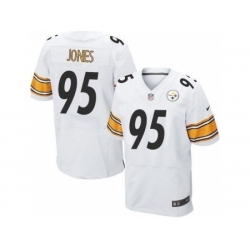 Nike Pittsburgh Steelers 95 Jarvis Jones White Elite NFL Jersey