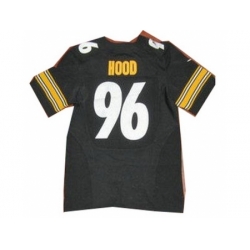 Nike Pittsburgh Steelers 96 Evander Hood Black Elite NFL Jersey