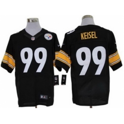 Nike Pittsburgh Steelers 99 Brett Keisel Black Elite NFL Jersey