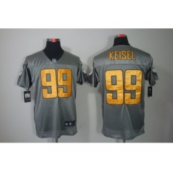 Nike Pittsburgh Steelers 99 Brett Keisel Grey Elite Shadow NFL Jersey