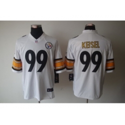 Nike Pittsburgh Steelers 99 Brett Keisel White Limited NFL Jersey