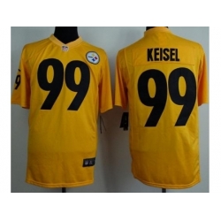 Nike Pittsburgh Steelers 99 Brett Keisel Yellow Game NFL Jersey