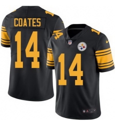 Nike Steelers #14 Sammie Coates Black Mens Stitched NFL Limited Rush Jersey