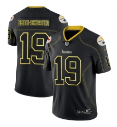 Nike Steelers 19 JuJu Smith Schuster Black Shadow Legend Limited Jersey