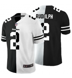 Nike Steelers 2 Mason Rudolph Black And White Split Vapor Untouchable Limited Jersey