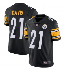 Nike Steelers #21 Sean Davis Black Team Color Mens Stitched NFL Vapor Untouchable Limited Jersey