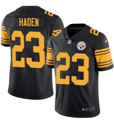 Nike Steelers #23 Joe Haden Black Mens Stitched NFL Limited Rush Jersey