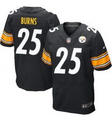 Nike Steelers #25 Artie Burns Black Team Color Mens Stitched NFL Elite Jersey