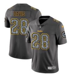 Nike Steelers #28 Sean Davis Gray Static Mens NFL Vapor Untouchable Game Jersey
