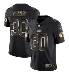 Nike Steelers 30 James Conner Black Gold Vapor Untouchable Limited Jersey