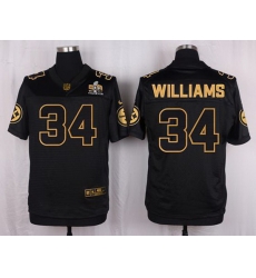 Nike Steelers #34 DeAngelo Williams Black Mens Stitched NFL Elite Pro Line Gold Collection Jer