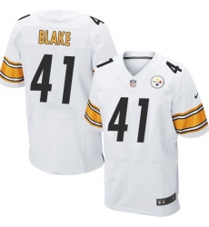 Nike Steelers #41 Antwon Blake White Mens Stitched NFL Elite Jersey